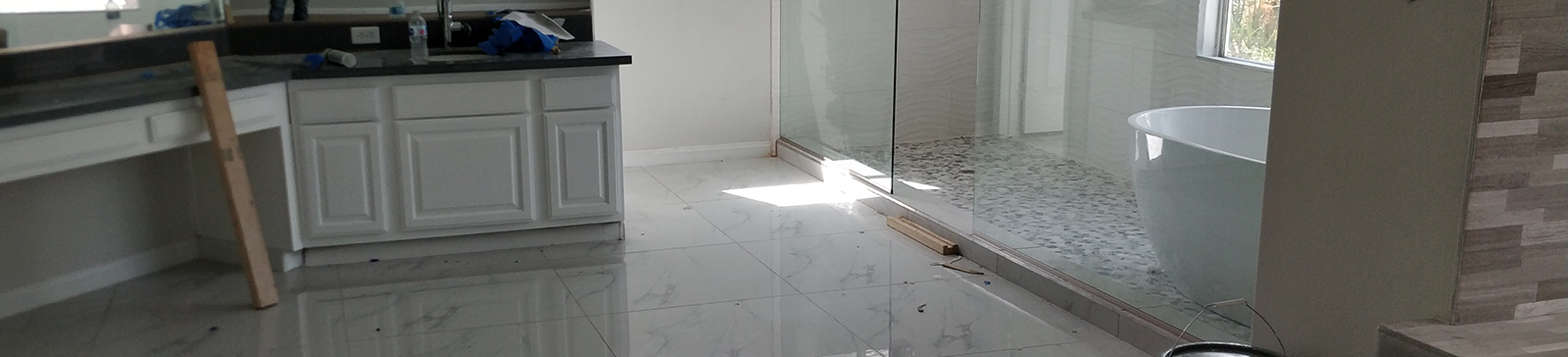 Marble Tiles and Freestanding Bathtub Installation in Redondo Beach